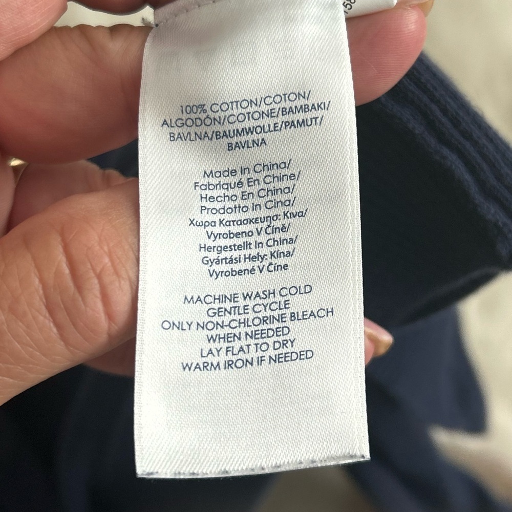 Chaps open front top button closure long sleeve c… - image 4